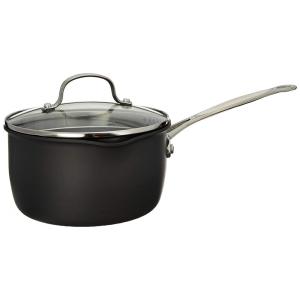 Panela Antiaderente com Tampa, 2 Litros, Aço Anodizado, Cuisinart Chefs Classic