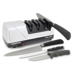 ChefsChoice Afiador de Facas Elétrico Profissional, Abrasivos de Diamante c, 3 Estágios