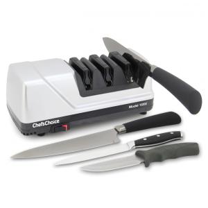 ChefsChoice Afiador de Facas Elétrico Profissional, Abrasivos de Diamante c, 3 Estágios