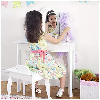Penteadeira infantil Guidecraft Classic White