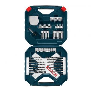 Kit de Brocas 65 Peças com Estojo, BOSCH MS4065, Verde Escuro