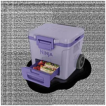 FrostVault 27.99 litros geladeira with Wheels in Purple