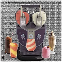Máquina de Slushie Ninja SLUSHi Twist FS701PU Roxo 2 Vasilhas Tecnologia SlushiTwist 110V