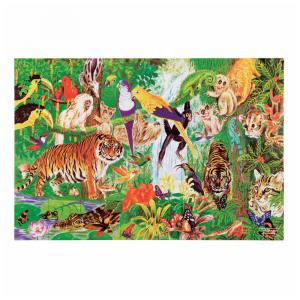Quebra Cabeça Infantil, Tema Floresta Tropical com 48 Peças Grandes para Crianças Acima de 3 Anos, Melissa & Doug