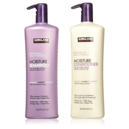 Shampoo e Condicionador 1L Hidratante sem Parabenos, Sulfato e Glutén, KIRKLAND SIGNATURE AD612, Lilás