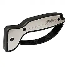ACCUSHARP Afiador de Facas Profissional com Cabo Ergonômico e Design Seguro – Branco e Preto