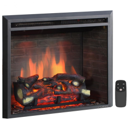 Lareira Elétrica de Embutir A62x70L com Controle Remoto, 1500W, 110v, PURAFLAME EF43D FGF, Preto