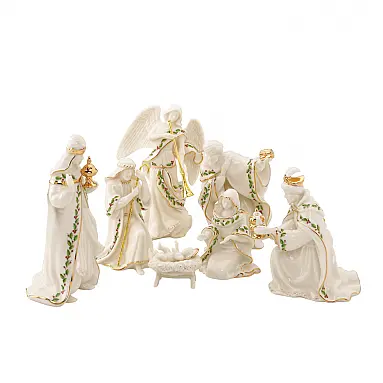 Conjunto de Presépio em Porcelana,