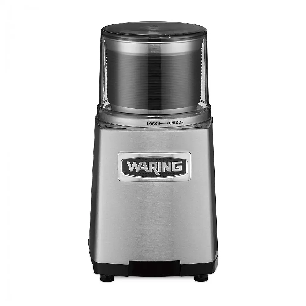 Moedor de Café Motor 1 HP 20000 RPM até 500g Aço Inoxidável, 175W, 110v, WARING WSG60, Prateado