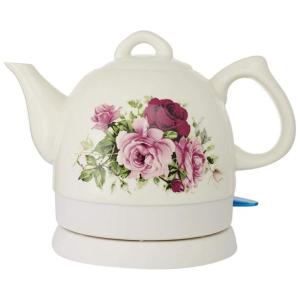 Chaleira Elétrica sem Fio Retro de 1L com Rápida Ebuliçao, Branca, 110v, JEAN PATRIQUE JP0816FBA, Branco