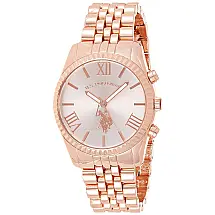 Relógio Feminino Analógico em Quartzo em tons de rosa e dourado, U.S., U.S. POLO ASSN. USC40060, Dorado