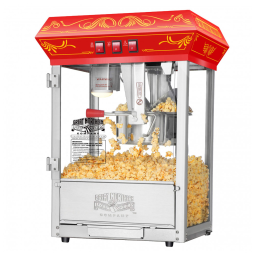 Pipoqueira Elétrica Faz até 10,8 kg de Pipoca com Panela de 226g e Colher Medidora, 110V, Great Northern Popcorn Company, Vermelha