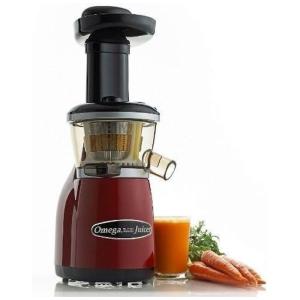 Espremedor de Sucos VR50 Baixa Velocidade Função Reversa, 110v, OMEGA VR50, Vermelho