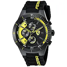 Relógio de Pulso RedRev EVO Analógico Resistente a e Riscos Cronógrafo Aço, FERRARI 0830261, Preto