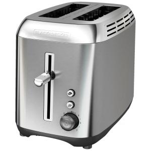 Torradeira Elétrica de 2 Fatias, Aço Inoxidável, 1200W, 110v, BLACKDECKER TR3510SD, Prateado