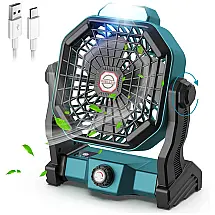 Ventilador Industrial, com 3 Velocidades, 110v, CONBOLA, Verde