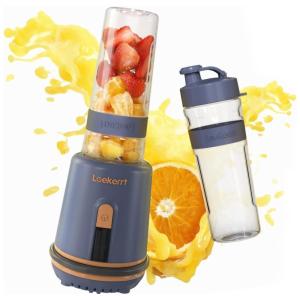 Liquidificador Pessoal Portátil com 2 Copos de 600 mL, 300W 110v, LAEKERRT, Azul Marinho