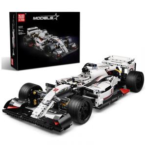 Kit de Construção Carro de Corrida Fórmula 1 com 1235 Peças para Crianças e Adultos, Mould King Technik Sports Car, Branco