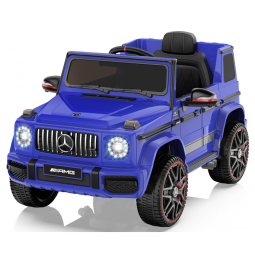 Carro Elétrico Infantil a Bateria com Controle Remoto, Farol LED, Reprodutor de Música e Buzina, 12V, ANPABO Mercedes-Benz G63, Azul