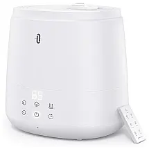 TaoTronics Umidificador Ultrassônico de 6L com Controle Remoto, Display LED, até 70m2, Branco