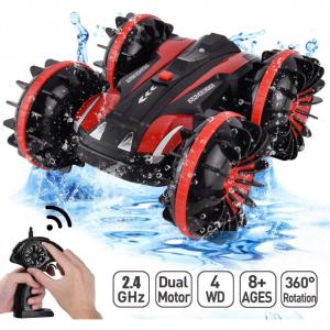 Off Road Controle Remoto Impermeável Recarregável Inclinação 180 e Giro 360 Tração 4x4