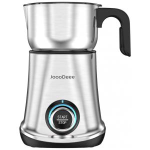 Espumador de Leite Elétrico 600 mL 6 em 1 com Modo Automático, 110V 500W, JoooDeee, Prata