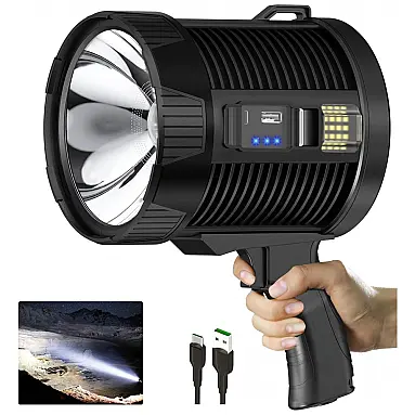Lanterna LED Recarregável, 18 Horas