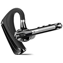 HonShoop Fone de ouvido sem Fio Headset Bluetooth para Chamadas com Microfone, Preto