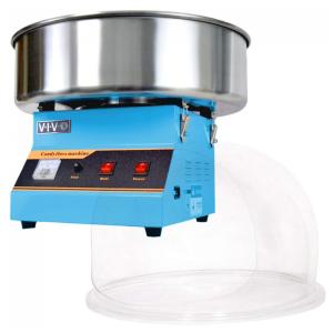 Máquina de Algodão Doce Elétrica com Escudo Bolha, 110v, VIVO CANDY KIT 1B, Azul