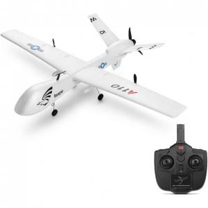 WEUIE A 110 Avião de Controle Remoto 2.4G Design 3CH, Branco, Idade Recomendada 14