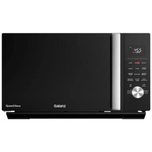 Micro ondas de Bancada 45 Litros Multifuncional de Aço Inoxidável, 1000W, 110v, GALANZ GSWWA16BKSA10, Preto