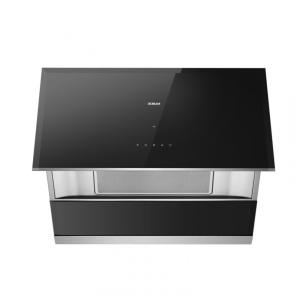 Coifa de embutir ou parede 76cm Robam preta aço inox vidro temperado motor brushless 1050 CFM 3 velocidades 110V