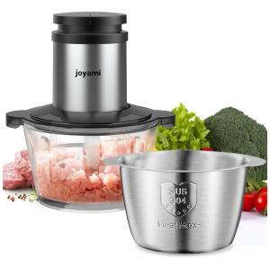 Processador de Alimentos até 8 Xícaras com 2 Tigelas JOYAMI, 110V 400W, Preto