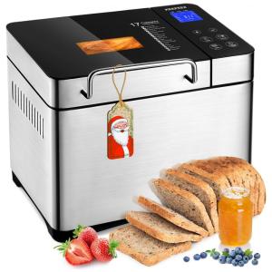 Panificadora Automática 17 em 1 com Dispensador de Frutas, 110V 710W, KEEPEEZ, Prata
