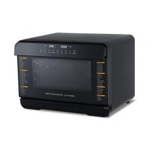 Forno Elétrico de Bancada Multifuncional com Função Air Fryer e Controle Digital, 110V Baumann Living, Preto
