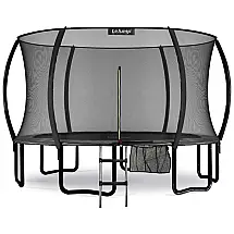 Cama Elastica Capacidade até 150 kg com Caixa de Rede e Escada, LeJump, Preto