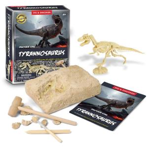 DIG DISCOVER Kit de Escavação de Dinossauros para Crianças de 6 a 12 anos, MATTEOBENNI, Preto