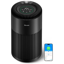 Purificador de Ar para Ambientes até 140m² com Filtro H13 True HEPA, Sensor de Qualidade PM2.5 e Controle por APP via WiFi, 110V