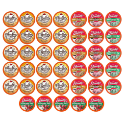 Cápsulas de Café Pacote de Amostras Variadas para Cafeteiras Keurig 2.0 K, 40 Unidades, TWO RIVERS COFFEE, Marrom