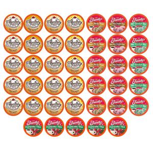 Cápsulas de Café Pacote de Amostras Variadas para Cafeteiras Keurig 2.0 K, 40 Unidades, TWO RIVERS COFFEE, Marrom