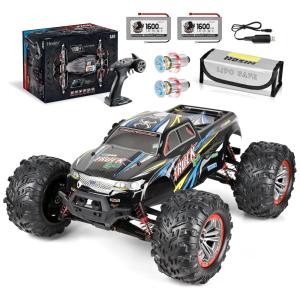 Off Road Controle Remoto Caminhão 4x4 Sem Fio Alcance 80mts Velocidade 46km, h Preto