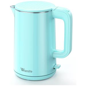 Chaleira Elétrica 1.5L com Desligamento Automático e Proteção de Fervura, 1500W, 110v, WAMIFE, Preto