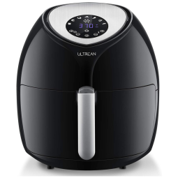 Fritadeira Elétrica AirFryer 6L com Painel Digital e Cesto Antiaderente, 110V 1700W, Ultrean, Azul