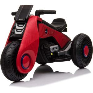 Moto Elétrica Infantil com Entrada USB Movida a Bateria 6V para Crianças de 3 Anos ou Mais, TEEKER, Branco