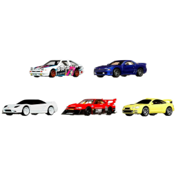 Conjunto 5 Carros Car Culture Mountain Drifters Escala 1:64, Design para Colecionadores, Hot Wheels