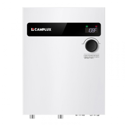 Aquecedor de Água Elétrico de Passagem Camplux Branco 27kW Digital Casa Inteira Modelo TEW27 240V