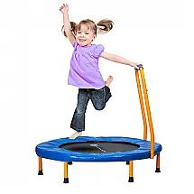 Cama Elástica Interna Dobrável com Apoio Ajustável, até 68 kg, NEW BOUNCE, Azul
