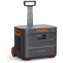 Kit Gerador de Energia Solar Portátil Explorer 3000 Pro e Interruptor de Transferência Manual,110V, Jackery, Preto e Laranja