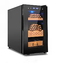 Humidor Elétrico Velieta Preto 25L com Controle de Temperatura e Umidade 240V