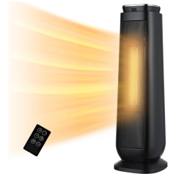 Aquecedor Elétrico Aikoper, Cerâmica, Controle Remoto, 1500W 110V, Preto